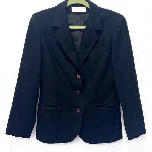 Pendleton 100% wool Black Blazer Tailored Suit Jacket 4 - Picture 5 of 8